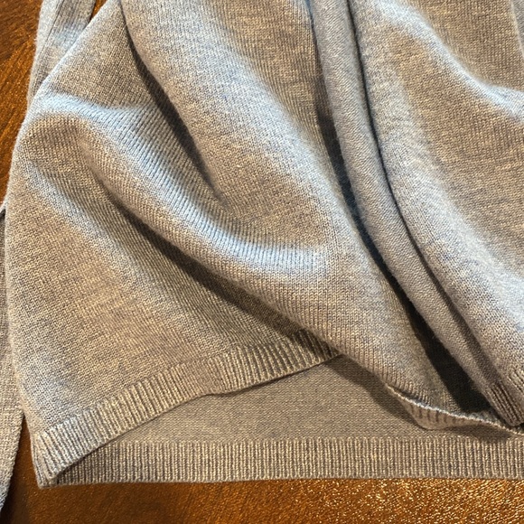 Zara Knit Light Blue Open Front Waterfall Tie Cardigan Sweater small NWOT - Picture 12 of 12